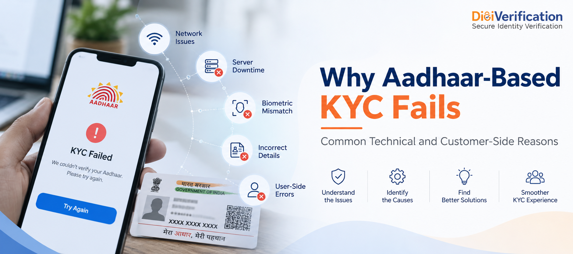 Why Aadhaar-Based KYC Fails: Technical & Customer Reasons